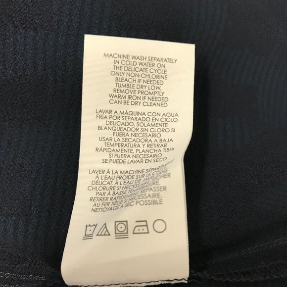 Cabi Chiffon Print Short Sleeve Blouse M - Picture 7 of 8